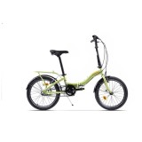 Bicicleta Pegas Camping 20 inch, Aluminiu 3S Verde Fistic