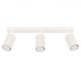 Lampă De Tavan Karbon Bej Aluminiu 3 Becuri Tub Minimalist De Interior