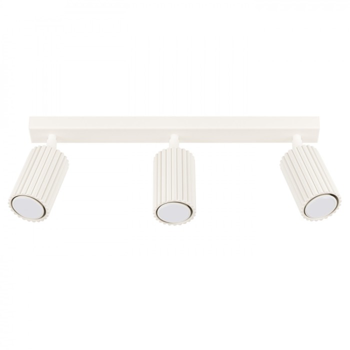 Lampă De Tavan Karbon Bej Aluminiu 3 Becuri Tub Minimalist De Interior