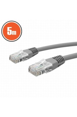 Cablu de rețea UTP, Ethernet Cat 5e, cablu patch internet cu conector RJ45, 5 m foto