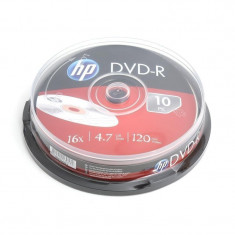 Cake 10 DVD-R HP, capacitate 4.7GB, 120 min, 16X foto