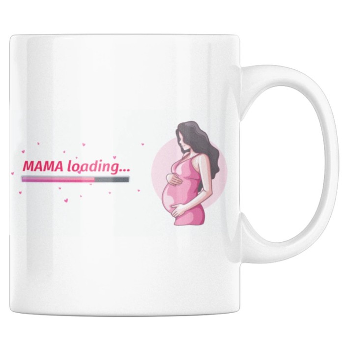 Cana alba personalizata &quot;Cadou pentru o viitoare mamica&quot;, INOVATIX&reg;. 330 ml