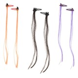 Set Clame Păr, Halloween, șuvițe Colorate, 30cm, 6 Bucăți, Multicolor, Oem