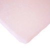 Cearsaf Saltea 75x95 cm Childhome Tricot Roz Bumbac Elastic Protectie Saltea Copii Bebe