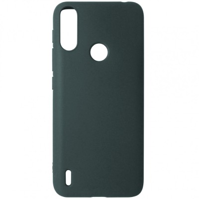 Husa silicon TPU mat verde inchis pentru Motorola Moto E7 Power foto