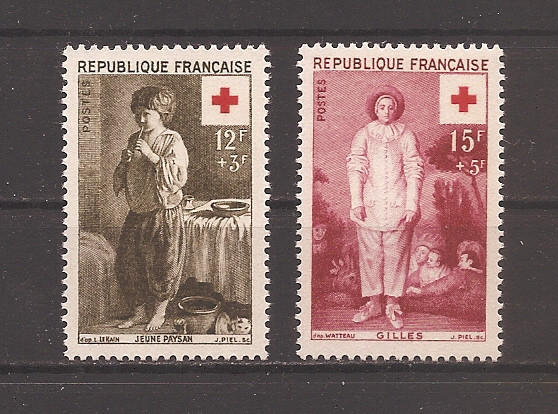 Franta 1956 - Crucea Rosie, MNH