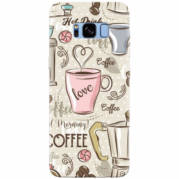 Husa silicon pentru Samsung S8 Plus, Coffe And Donuts