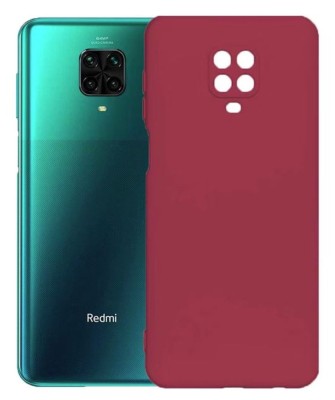 Husa Silicon Silk Touch compatibila cu Xiaomi Redmi Note 9 Pro, interior catifea, Visiniu foto