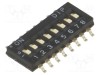Comutator DIP-SWITCH 8 Sec&Aring;&pound;iuni ON-OFF 0,1A/50VDC SMT CANAL ELECTRONIC