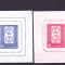 ROMANIA 1958 LP 465 CENTENARUL MARCII POSTALE COLITA NEDANTELATA + DANTELATA MNH