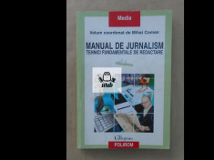 Manual de jurnalism vol 1 coordonator Mihai Coman foto