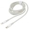 Cablu USB 2.0 Apple Lightning și USB C 2m alb textil