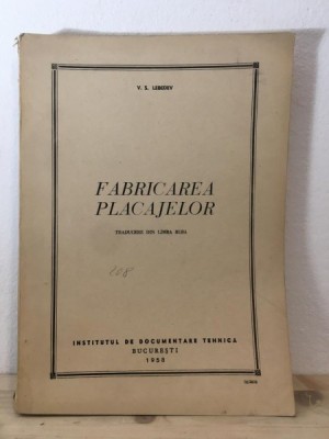 V. S. Lebedev - Fabricarea Placajelor foto