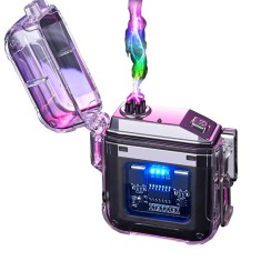 Bricheta antivant reincarcabila, USB, LED, waterproof, aprindere cu plasma, foto