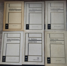 VERSURI, LOT 6 VOLUME SERIA ALBATROS 1967-72: Hagiu/Utan/Pitut/Horea/Andritoiu+1 foto