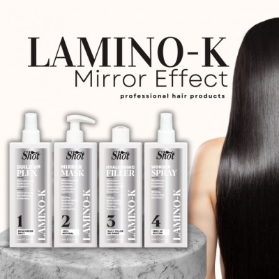 Set complet tratament laminare par LAMINOK - Shot: PASUL 1 + PASUL 2 + PASUL 3 + PASUL 4 foto