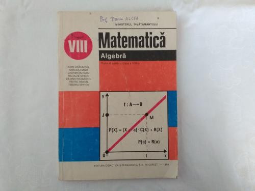 Algebra manual clasa a VIII-a 1994