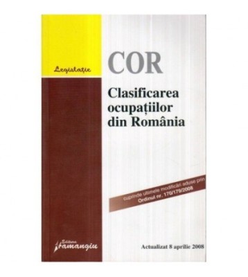 - Clasificarea ocupatiilor din Romania - Actualizat pe 8 aprilie foto