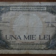 1000 lei, 10 septembrie 1941, România