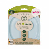 Set 2 farfurii pentru mancarea copiilor nip Eat Green 37068