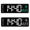 Ceas de perete digital LED 6626, USB, telecomanda, 2 modele