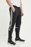 adidas Performance pantaloni de trening Squad 25 culoarea negru, cu imprimeu, JE2765