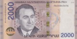 Bancnota Armenia 2,000 Dram 2018 - P62 UNC ( vezi descriere )