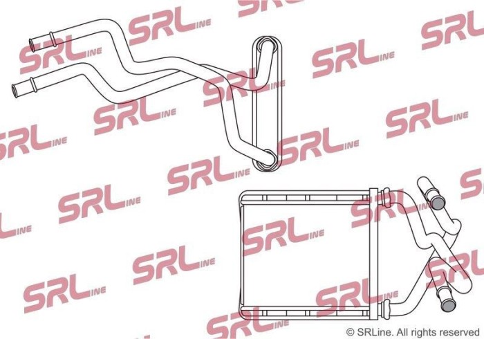 Radiator incalzire habitaclu Mazda Cx-3 15-, motor: 1.5 D, 1.8 Skyactiv-D, 2.0, 180x144x26, SRLine, miez si rezervor din aluminiu brazat, DD2F61A10