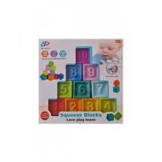 Set 10 cuburi din silicon pentru baie, 7Toys