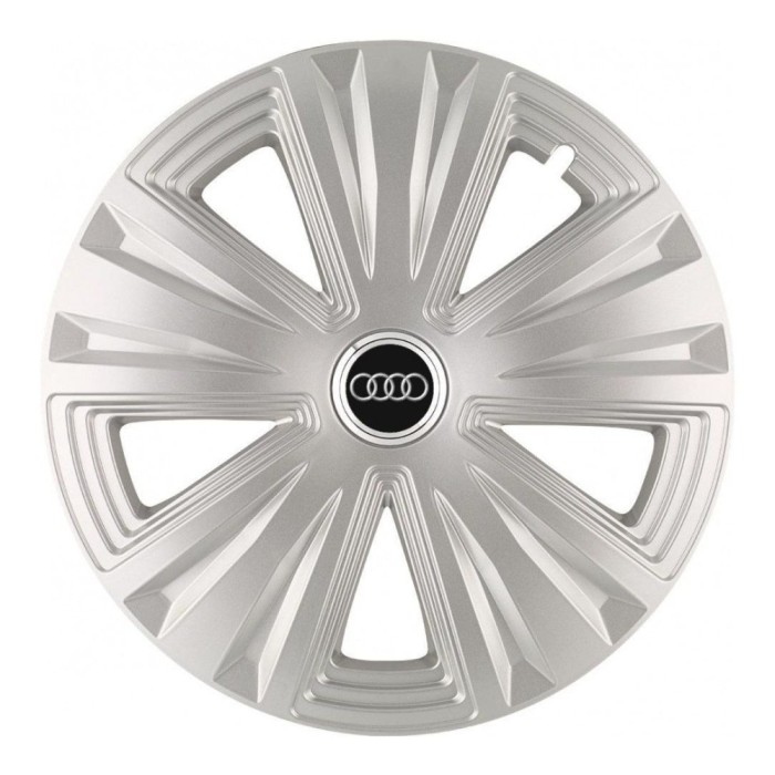 Set 4 Capace Roti, potrivite jantelor de R14, pentru Audi, model glory Gri