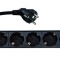 PDU LOGILINK 1U pt. rack 19 inch, 9 prize Schuko, intrare Schuko, max 16 A, on/off, 2 m, &quot;PDU9C02&quot; (timbru verde 0.8 lei)