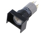 Comutator corp 16mm EAO seria 51, 1 poziție stabilă, NC NO, orificiu &Oslash;16,2mm