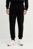 Trussardi pantaloni de trening din bumbac culoarea negru, uni, P8018000062N