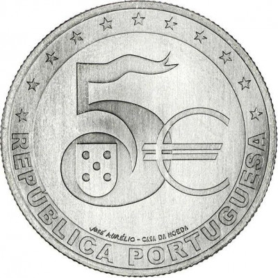 Portugalia 5 Euro 2022 (20 ani de Euro) KM-940 UNC !!! foto