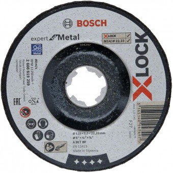 Disc X-LOCK Expert for Metal 125x6x22,23 pentru slefuire ingropata A 30 T BF - 3165140947497 foto