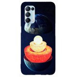 Husa compatibila cu Oppo A54 5G model Earth core, Silicon, TPU, Viceversa, Transparent, Carcasa