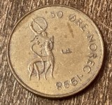 C50 - Moneda foarte veche - Norvegia - 50 ore - 1998