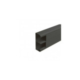 Capac flexibil snap-on DLP trunking negru Edition - 50 x 130 mm - 2 compartimente, Legrand