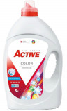 Detergent lichid pentru rufe colorate Active, 3 litri, 60 spalari