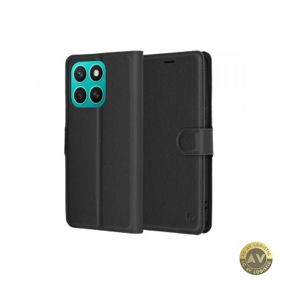 Husa pentru Honor X8c Techsuit Leather Folio Neagra foto