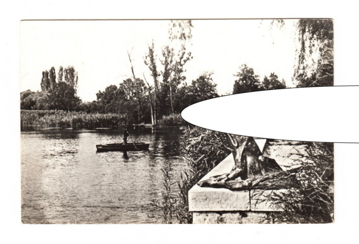 CP Bucuresti - Vedere din parcul Palatului de la Mogosoaia, RSR, circulata 1968