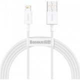 Cablu alimentare si date Baseus Superior, Fast Charging Data Cable pt. smartphone, USB la Lightning Iphone 2.4A, 1.5m, alb