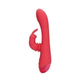 Vibrator rabbit LOVELINE Swinging Rabbit G-Spot Vibrator, cu funcție de mișcare laterală, 20 funcții de vibrație, roșu
