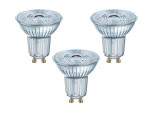 Cumpara ieftin Set 3 becuri LED Osram cu baza GU10, inlocuitor pentru 50W, alb cald 2700 Kelvin - RESIGILAT