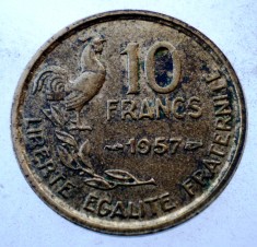 7.831 FRANTA 10 FRANCS FRANCI 1957 foto