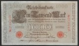 GERMANIA 1000 / 1.000 MARCI / MARK 1910 [16] P - 44b , Serie Rosie , Sufix L , 7 cifre Litera S , a UNC / UNC , necirculata