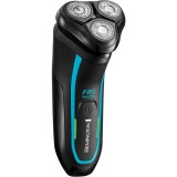 Aparat de ras electric, Remington, R6000 R6 StyleSer Aqua, timp de functionare 60 min, timp de incarcare 90 min, Negru/Albastru