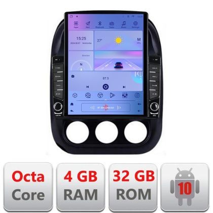 Navigatie Jeep Compass 2010-2016 Manual H-2500 ecran tip TESLA 9.7&quot; cu Android Radio Bluetooth Internet GPS WIFI 4+32G CarStore Technology