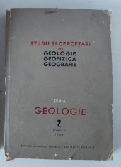 STUDII SI CERCETARI DE GEOLOGIE , GEOFIZICA , GEOGRAFIE , SERIA GEOLOGIE , NR. 2 , TOMUL 11 , 1966