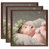 Cumpara ieftin Rame foto colaj pentru masă, 3 buc., roșu &icirc;nchis, 20x20 cm